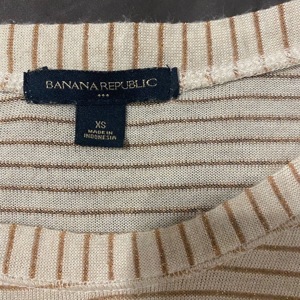 Banana republic sheer striped blouse